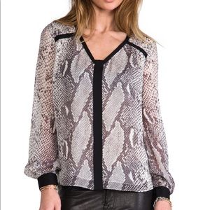 DVF Lane chiffon silk blouse